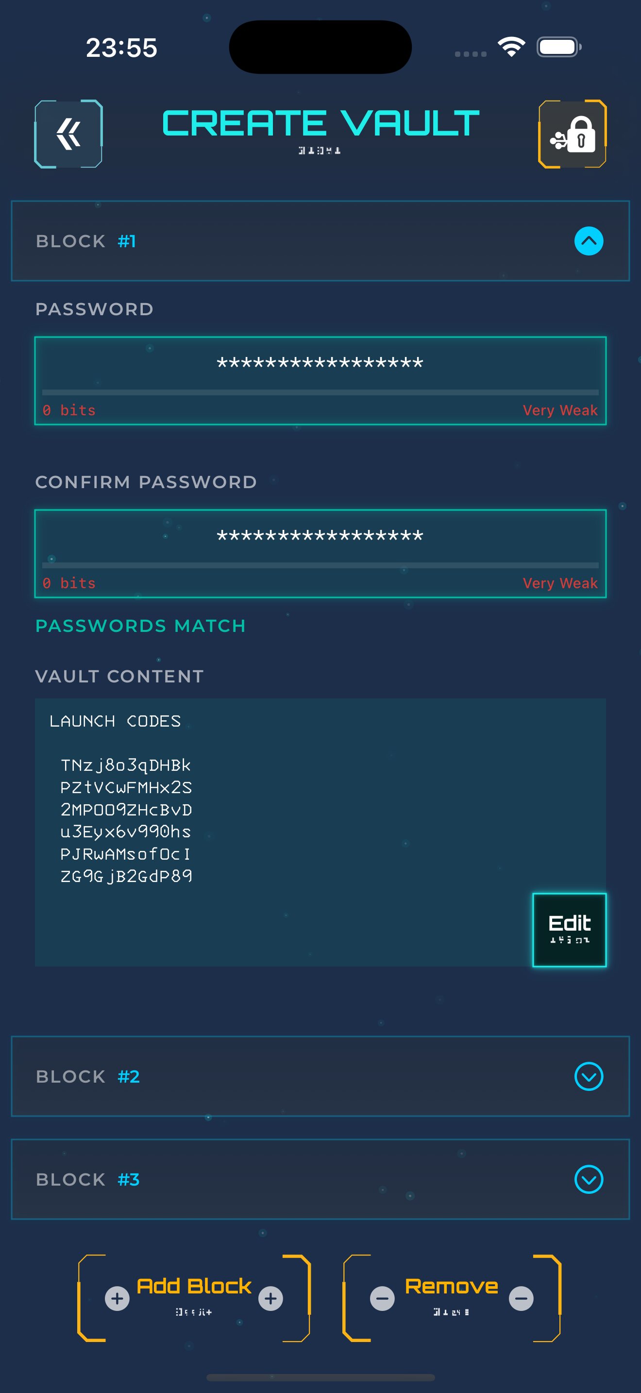 Veilith app screenshot - File encryption